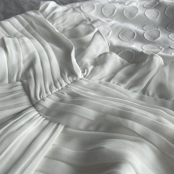 Reiss Multi-Textured White Dress - Picture 9 of 11